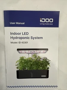 New iDOO LED Hydroponic 12-Pod Herb Garden Grow System Model: ID-IG301, Black - Picture 1 of 3