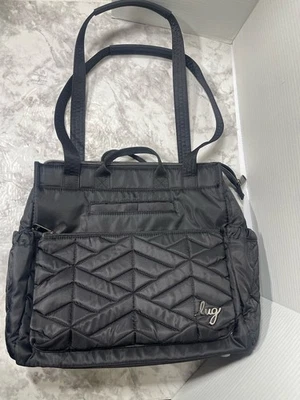 NWOT Lug Soprano Womens Tote Bag Midnight Black Purse Handbag Travel Essential - Image 1 of 4