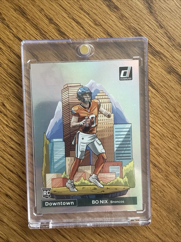 2024 Panini Donruss - Downtown! Bo Nix #19 (RC) - Image 1 of 4