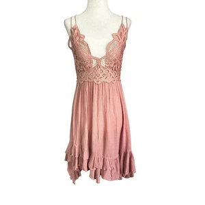 Vestido sin mangas Free People rosa Adella para mujer talla grande | 41-45-3 - Imagen 1 de 8