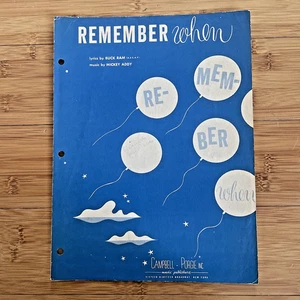 Partituras vintage - Remember When - 1945 Mickey Addy & Buck Ram - Imagen 1 de 4