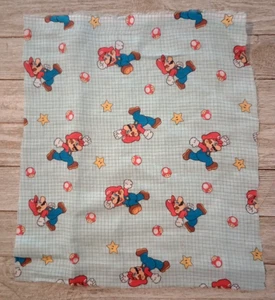 Super Mario Brothers Crafting Sewing Fabric Crafting Piece 11" X 10" New - Picture 1 of 2
