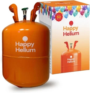 Happy Helium® Ballongas Helium für 50 Ballons + Zubehör, Heliumflasche für Party - Bild 1 von 8