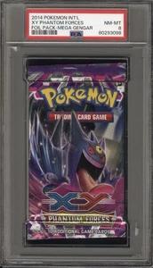 Pokemon XY Phantom Forces Mega Gengar Booster Pack PSA 8 Multiple QTY Available - Picture 1 of 2