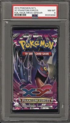 Pokemon XY Phantom Forces Mega Gengar Booster Pack PSA 8 Multiple QTY Available - Image 1 of 2