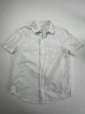 Arizona Shirt Boys L 14/16 Short Sleeve Button Up White - Image 1 of 4