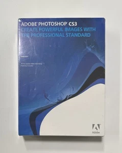 SEALED Adobe Photoshop CS3 Program Software for Windows NEW - Picture 1 of 3