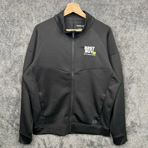 Best Buy Employee Uniform Full Zip Black Jacket Men’s Large Ogio Lightweight - Picture 1 of 9