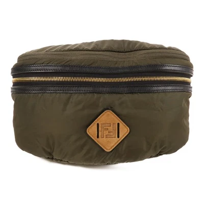 Mochila Bolso Cintura FENDI Nylon Marrón Foto 1 de 4