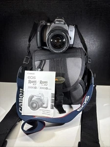 Canon EOS Rebel K2 35mm SLR Film Camera w/ EF 28-80mm Zoom Lens With Bag - Picture 1 of 12