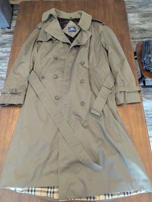 Gabardina Stafford para hombre 42 regular forro de lana extraíble y cinturón con hebillas de cuero Foto 1 de 4