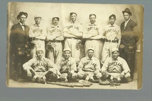 Penny Lake MINNESOTA RP c1910 SQUADRA BASEBALL Studio Shot nr Wells Alden Freeborn - Foto 1 di 4