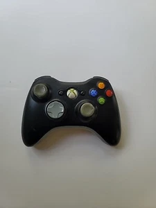 Genuine Microsoft Xbox 360 Wireless Controller OEM Black Tested - Bild 1 von 4