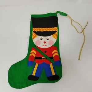 Vintage Finished Soldier Stocking From Fabric Panel Completed - Picture 1 of 9