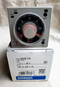 Omron H3CR-F8 encendido/apagado 1,2 segundos - control temporizador de 30 horas montaje de 8 pines nuevo en caja - Imagen 1 de 9