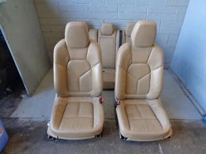 Porsche Cayenne 958 92A Seats Set of 5 in Beige Electric Adjust 2011 to 2014 - Picture 1 of 12
