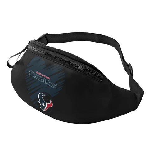 Houston Texans Running Belt Love Style Camping Waist Bag Dot Zip Belt Bag Cover