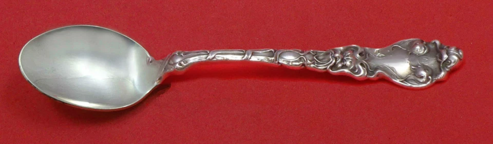 Cuchara de alimentación infantil Douvaine de Unger nueva de plata esterlina 5 3/4" personalizada Foto 1 de 1