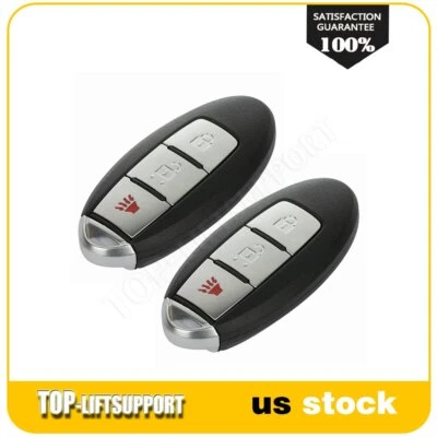 2 para Nissan Leaf Quest 2011 2012 2013 2014 2015 2016 mando a distancia inteligente coche llavero Foto 1 de 4