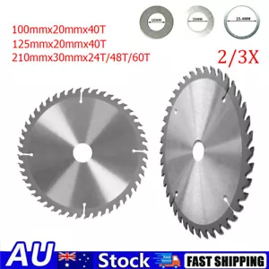 2/3X Circular Saw Blades 4/5/8 inch 24/40/48/60T Woodworking Rotary for Cutting - Picture 1 of 11