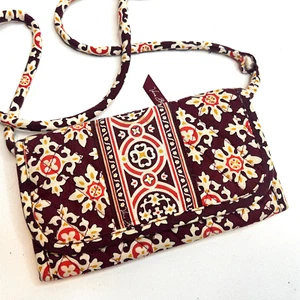 Granny Core VERA BRADLEY Tri-Fold Quilted Wallet w/Detachable Crossbody Strap - Picture 1 of 10