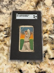 Christy Mathewson 1909 E90-1 American Caramel NY Giants HOF SGC 1 Freshly Graded - Picture 1 of 2