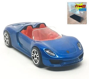 Majorette Porsche 918 Spyder Dark Blue - Red Seat 1:61 3" Wheels D5S no Package - Picture 1 of 8