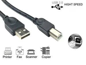 2,7M Universal Qualität USB Kabel Anschluss Printer Cable für Drucker Scanner - Bild 1 von 4