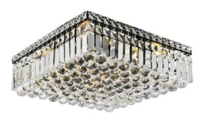 Crystal Kitchen Flush Mount Bathroom Bedroom Hallway Ceiling Light Fixture 16 in - Picture 1 of 12