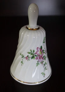 Danbury Mint Haviland Limegos France  Porcelain Bell Beautiful Floral Design - Picture 1 of 6