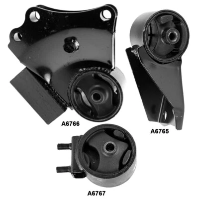 Rear, Front Engine Mounts & Left Trans. Mount 3PCS Set For Kia Spectra L4-1.8L - Imagem 1 de 4