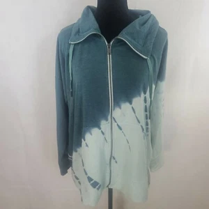 Ideology Womens Off Duty Zip Activewear Light Jacket Green WS-071 - Picture 1 of 3