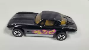 Auto d'epoca Hot Wheels 1979 nera '63 Chevrolet Corvette Stingray pressofusa - Foto 1 di 10
