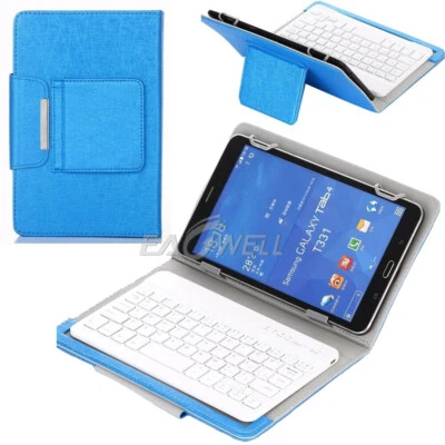 For Samsung Galaxy Tab A/E/S6/S5e/S4 7"-10.5" Tablet Leather Case Keyboard Cover - Image 1 of 4