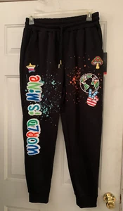 BLACK PIKE Unisex World Is Mine Sweatpants Size M NWT - Picture 1 of 4