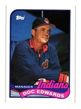 1989 Topps #534 Doc Edwards Cleveland Indians