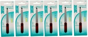 Trim Manicure Pedicure Nail File 5" Stainless Steel Sapphire Double Sided 6 Pack