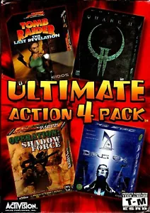 Ultimate Action 4 Pack Pc New Boxed XP Quake II Tomb Raider Last Revelation More - Picture 1 of 2