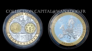 BE Série EUROPA France "Premières Frappes en Hommage à l'Euro" - Argent, Or  - Foto 1 di 1