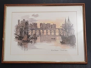 STAMPA LONDON BRIDGE CENTIMETRI 43,5 X 32 - Imagen 1 de 3