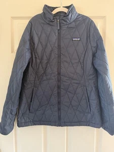 Patagonia Jacket girls Medium 10 Nano Puff Diamond Quilted Winter Ski Warm Coat - Picture 1 of 3