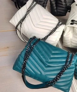 Ausgefallene Damen Umhängetasche türkis - Bild 1 von 7