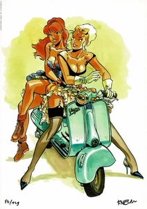Ex-Libris Meynet - Double M - Mirabelle - Pin Up - Bild 1 von 1