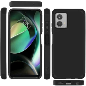 Custodia in gomma TPU rigida doppio strato ibrida sottile per Motorola Moto G 5G 2023 - Foto 1 di 11