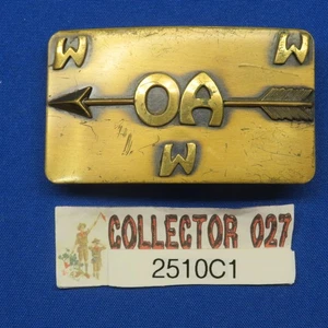 Pfadfinder WWW OA Pfeilorden Messing Gürtelschnalle 2510C1 - Bild 1 von 3