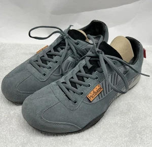 Hunziker Herren Größe 9 Blau Wildleder Leder Steve McQueen Porshe 911 Klassische Schuhe - Bild 1 von 9
