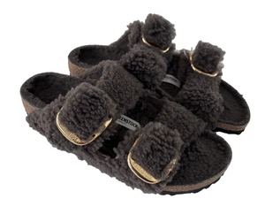 Sandalias Birkenstock Arizona para mujer con hebilla grande de piel de oveja talla 37 nuevas sin caja - Imagen 1 de 9