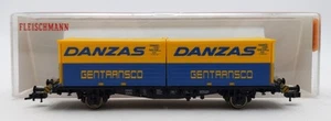 Fleischmann 5233 HO DB Flat Car w/ Danzas Containers #4117882 LN/Box - Picture 1 of 2