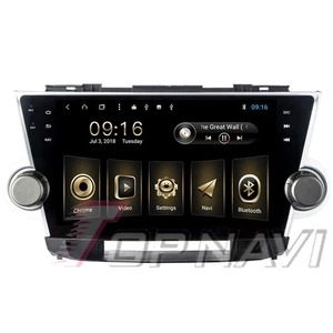Reproductor GPS de coche para Toyota Highlander 2008-2014 radio estéreo multimedia espejo FM - Imagen 1 de 7