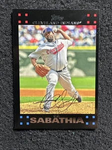 C.C. Sabathia #10 2007 Topps cantidad de béisbol Cleveland Indians - Imagen 1 de 2